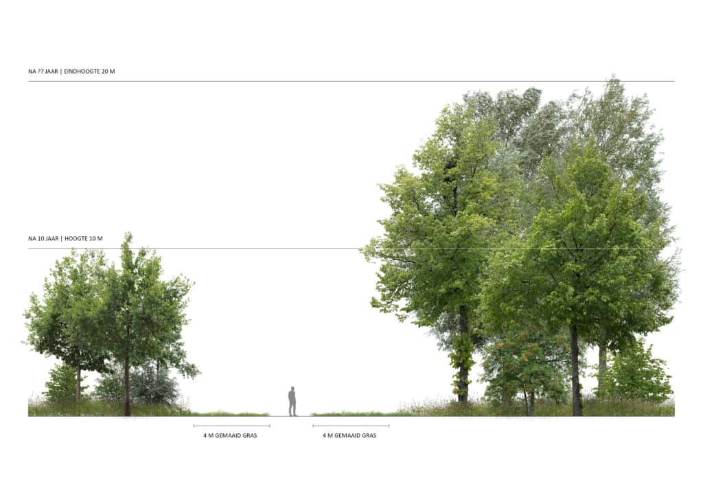 Park Ursem, hoogte groen